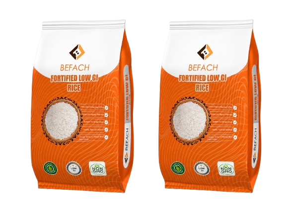 Befach Diet & Diabetic White Rice 1 kg pack of 2
